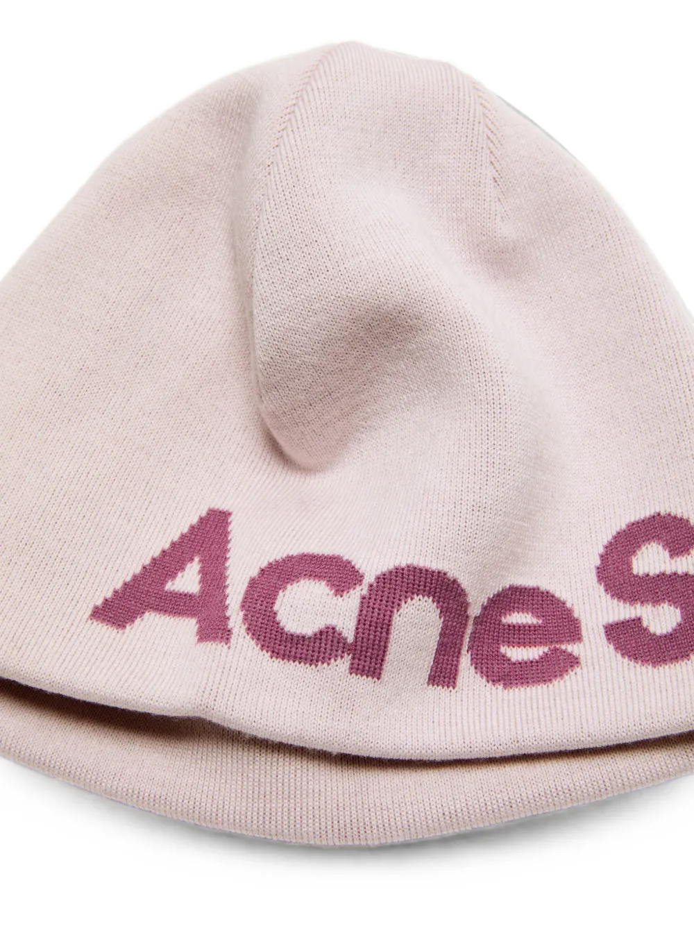 Acne Studios Wolgebreide muts Roze