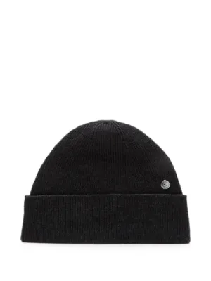 Acne Studios ロゴ カシミアビーニー | ブラック | FARFETCH JP