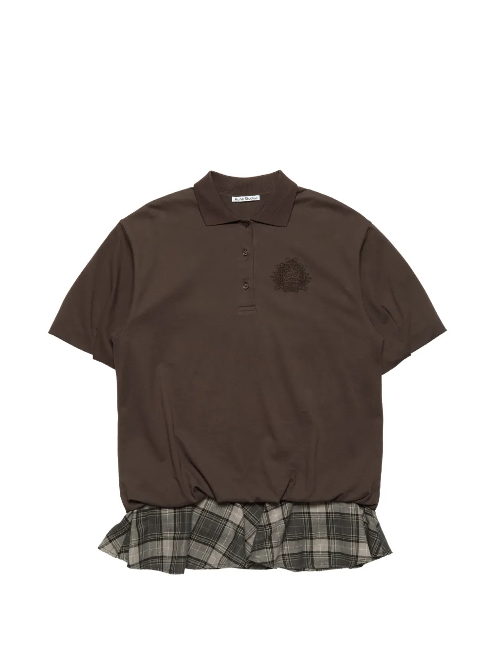 Acne Studios layered T-shirt dress - Marrone