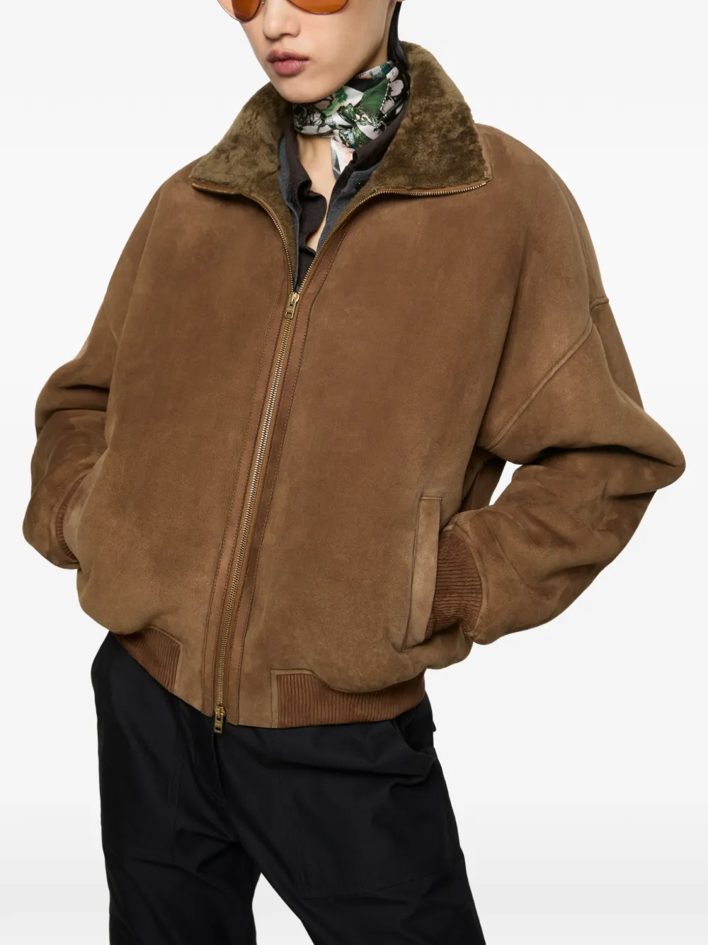 Acne Studios Lammy bomberjack Bruin