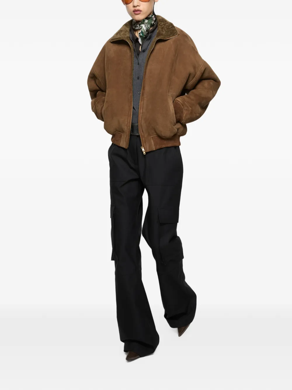 Acne Studios Lammy bomberjack Bruin