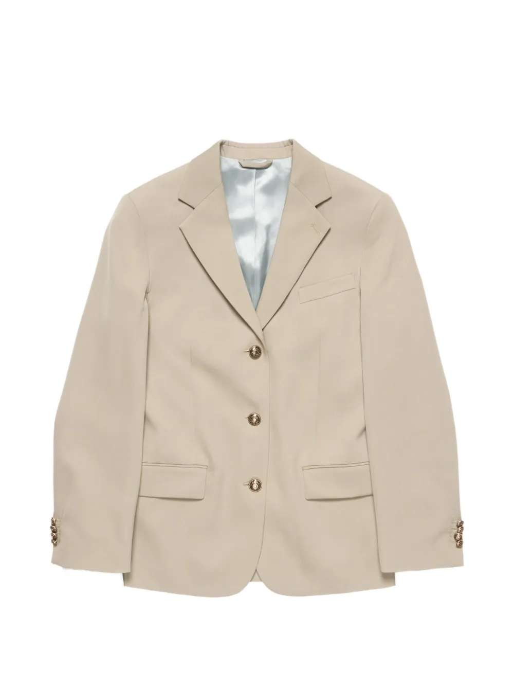 Acne Studios Gelaagd wollen colbert Beige