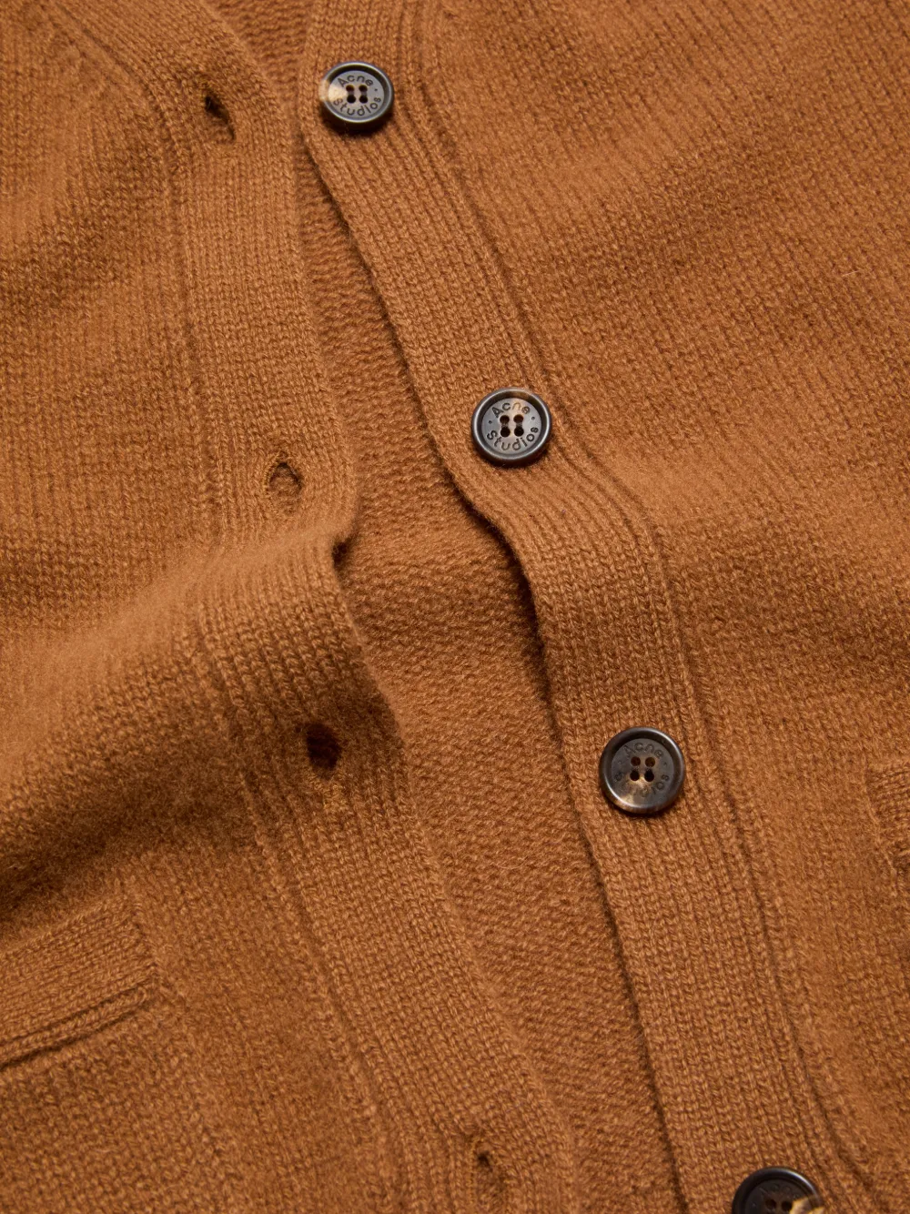 Acne Studios Kasjmier vest Bruin