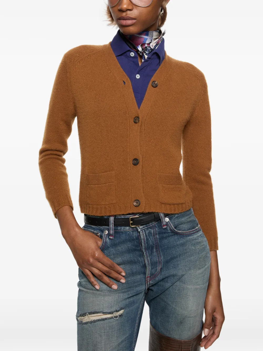 Acne Studios Kasjmier vest Bruin