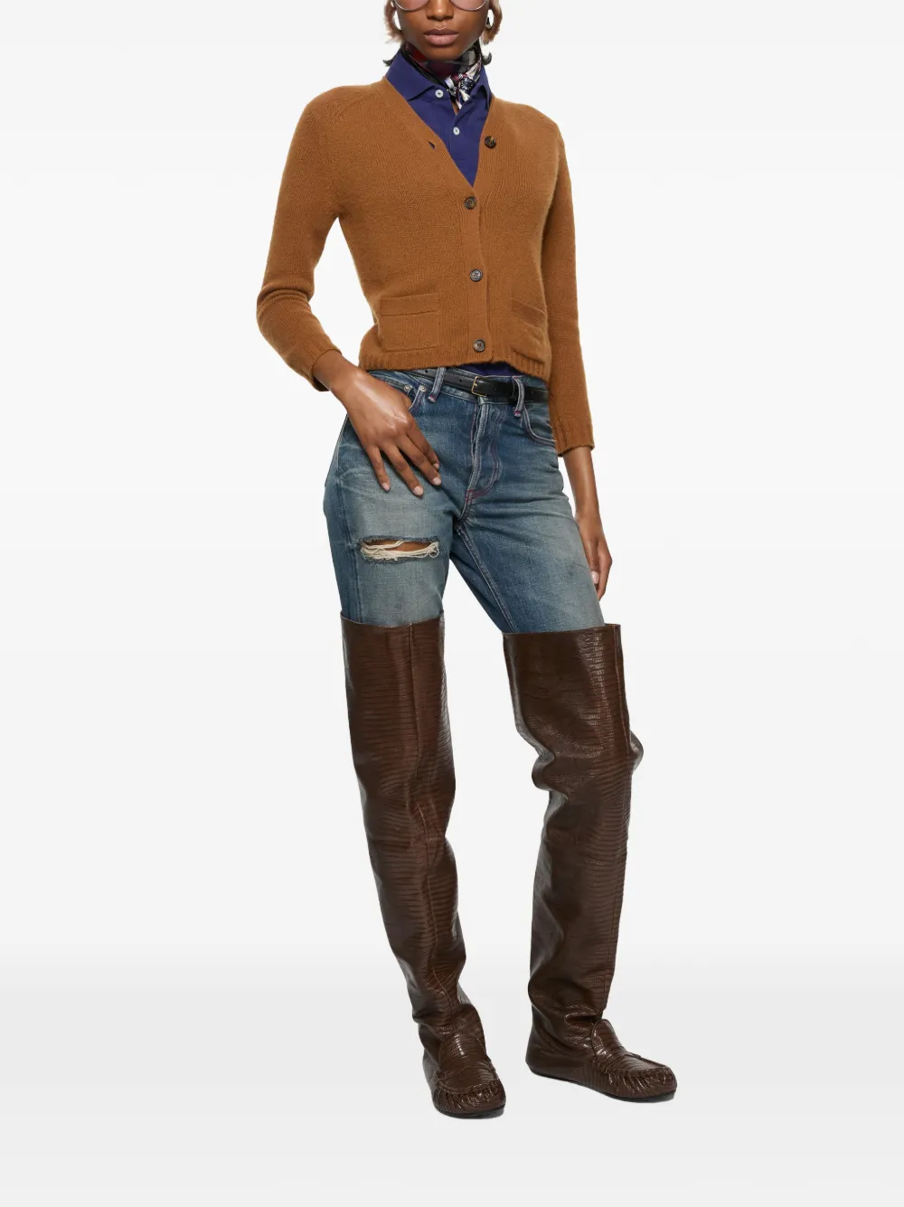 Acne Studios Kasjmier vest Bruin