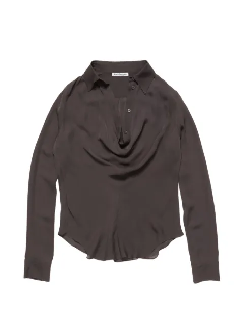 Acne Studios silk blouse with cowl neck