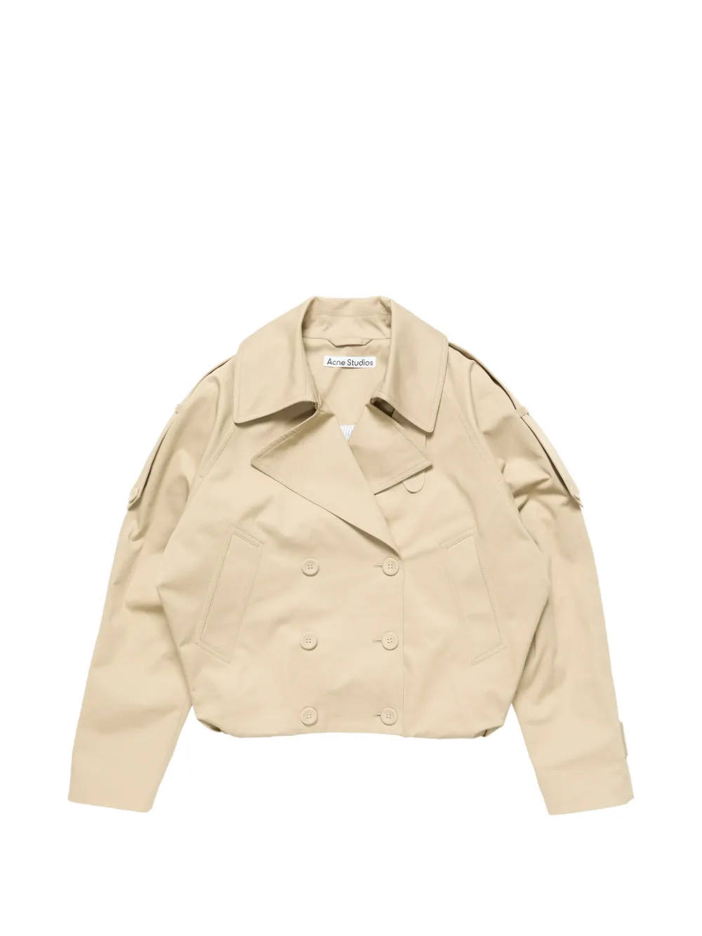 Acne Studios short trench coat - Toni neutri