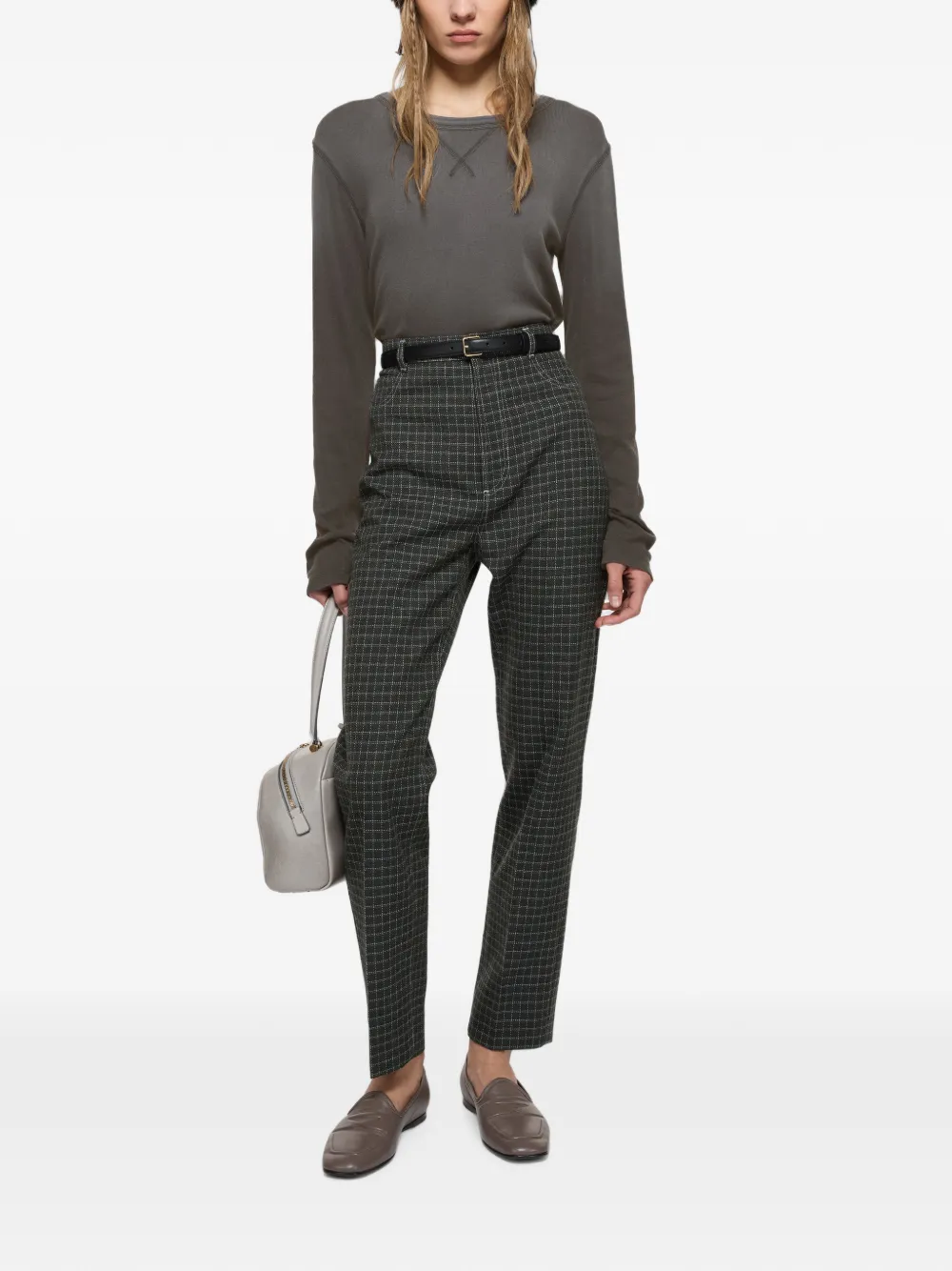 Acne Studios T-shirt met logo Grijs