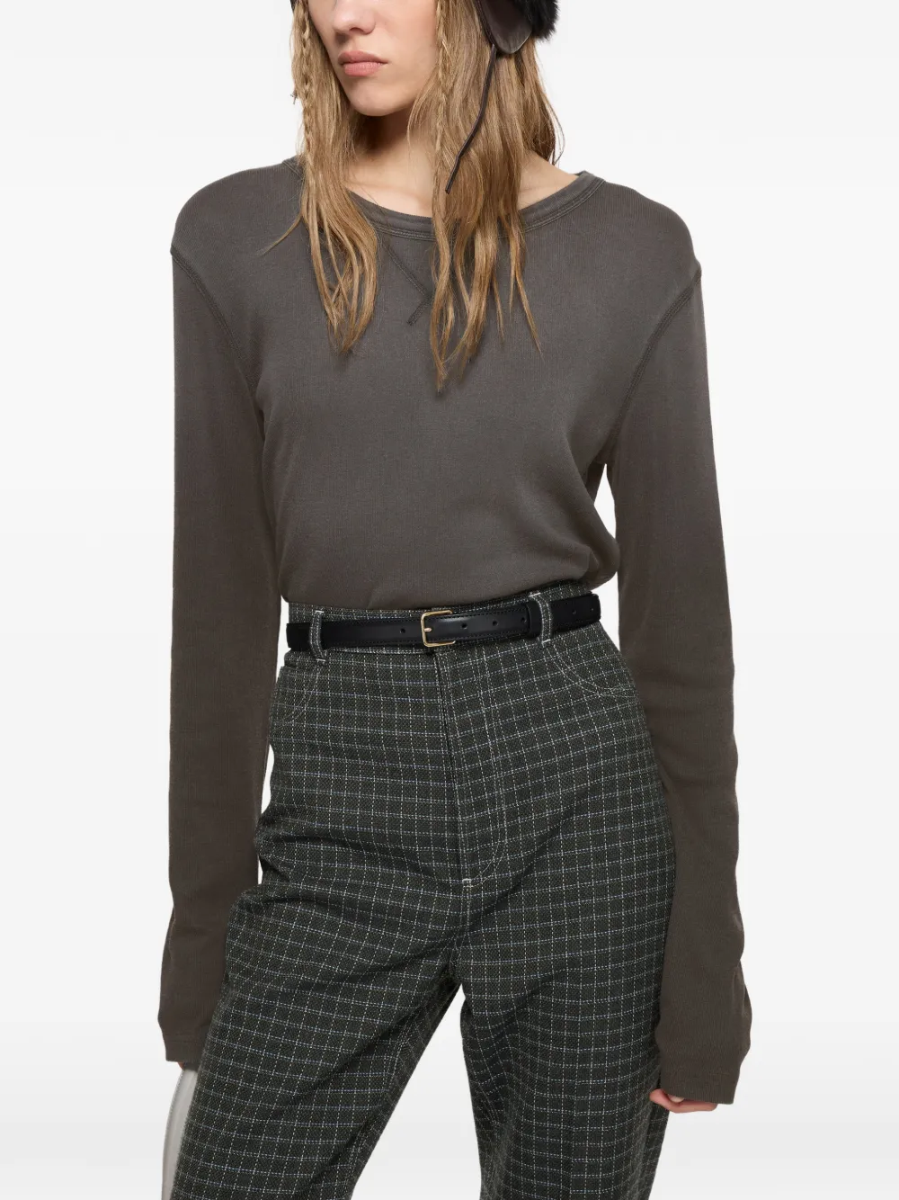 Acne Studios T-shirt met logo Grijs