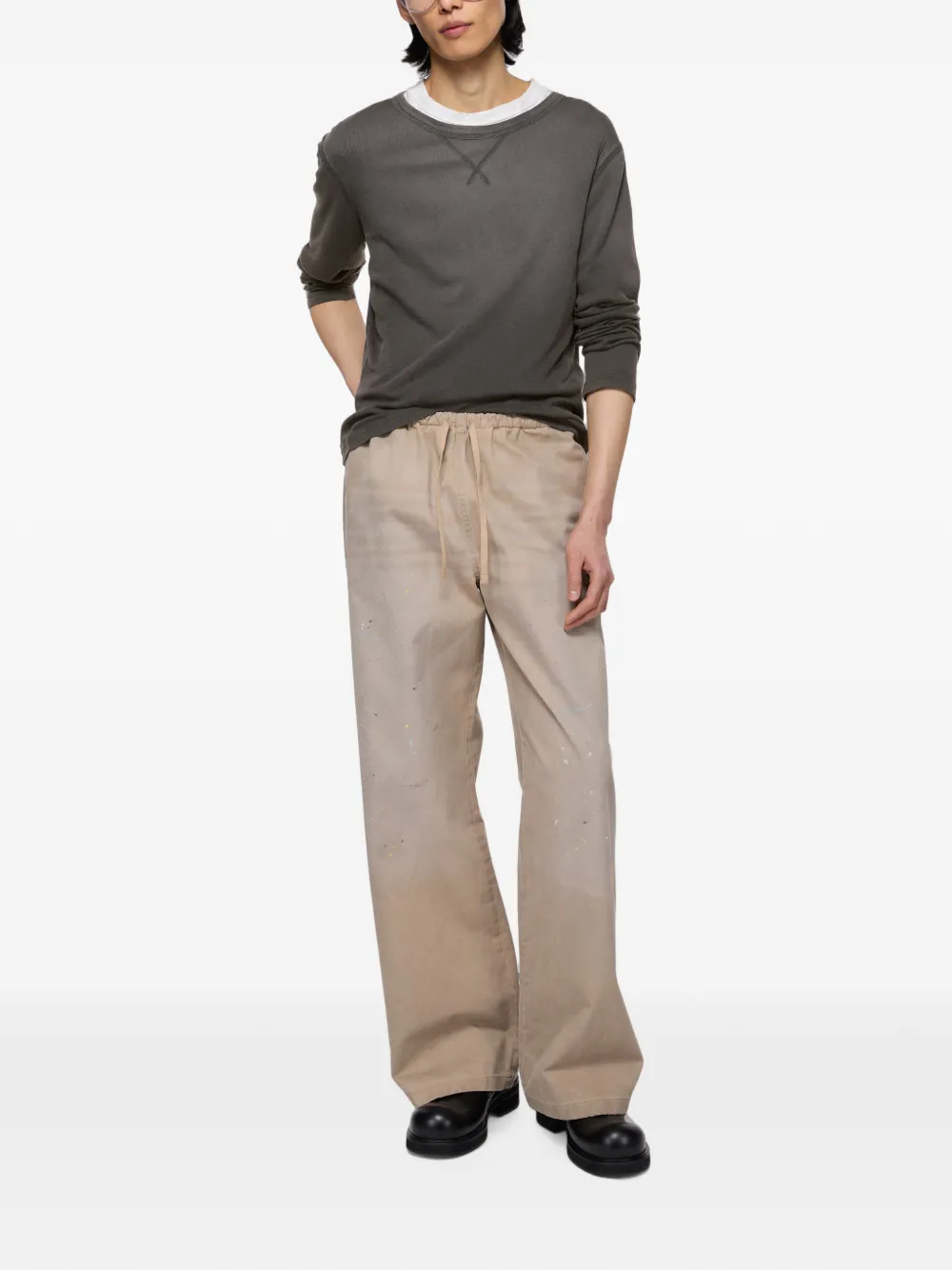 Acne Studios T-shirt met logo Grijs