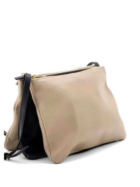 Celine Pre-Owned Trio 皮质小号斜挎包