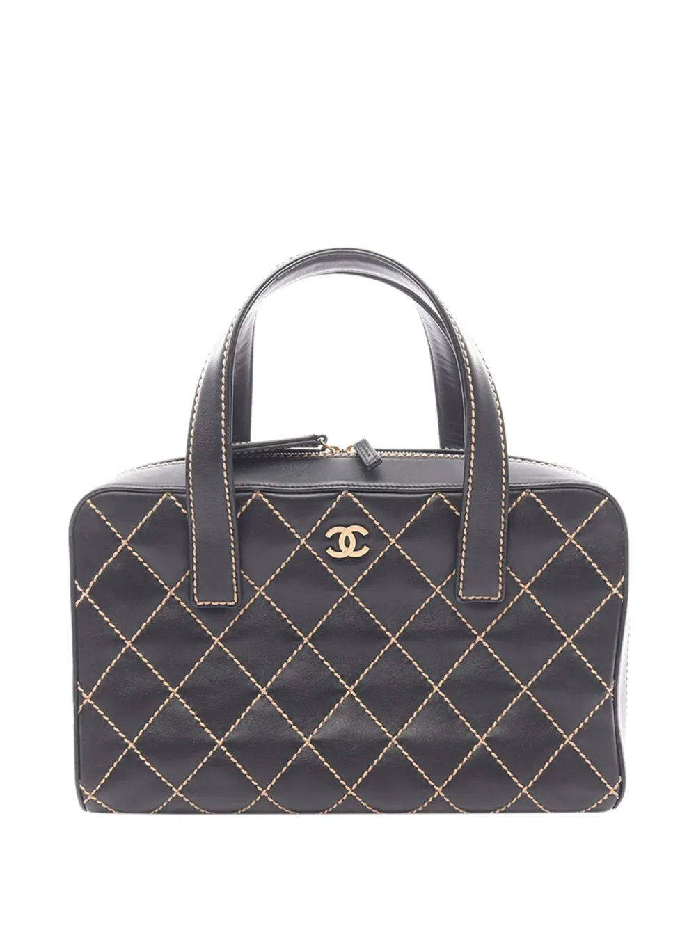 CHANEL Pre-Owned 2003-2004 Wild Stitch Leather handbag - Black