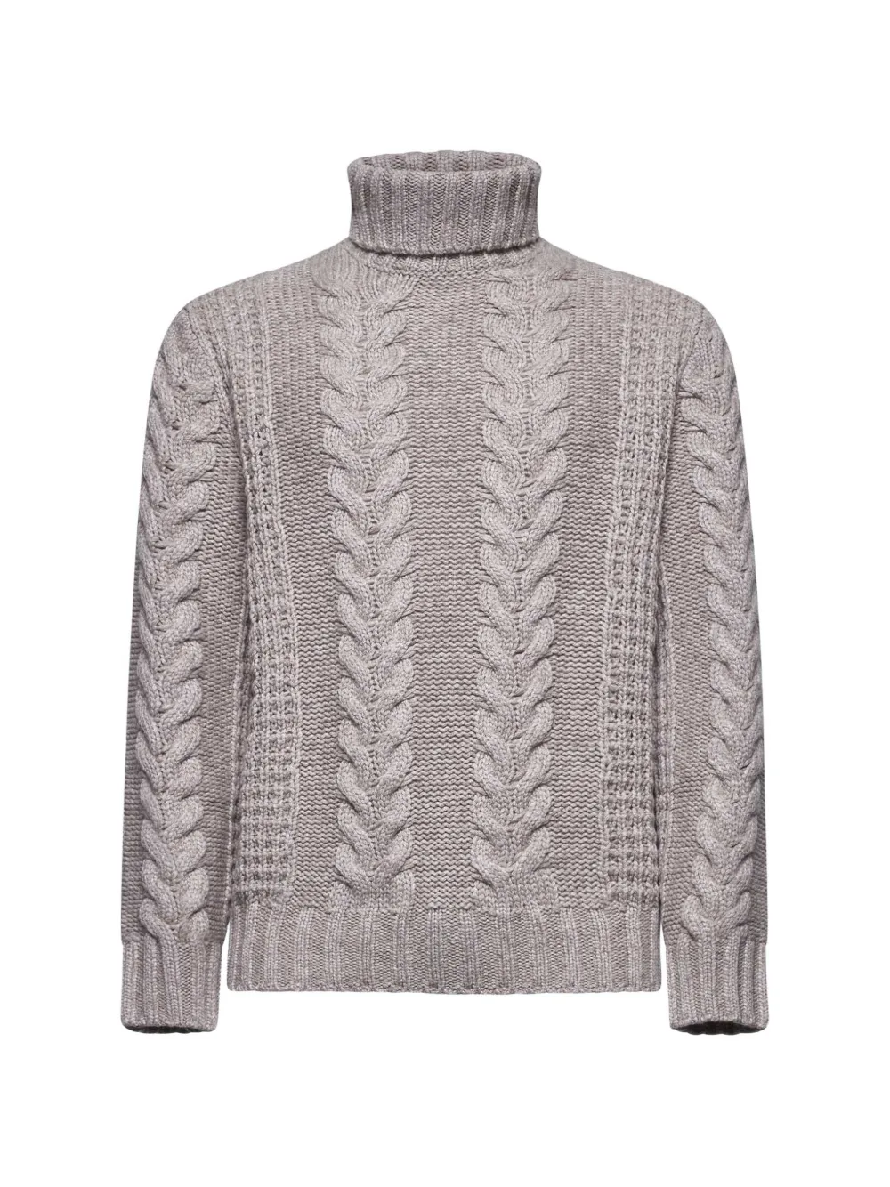 Brunello Cucinelli cable-knit turtleneck sweater - Neutrals
