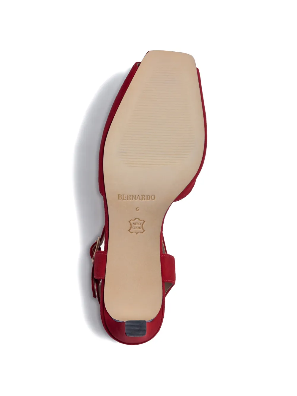 Bernardo HARTLEY sandalen met open neus en gespsluiting Rood