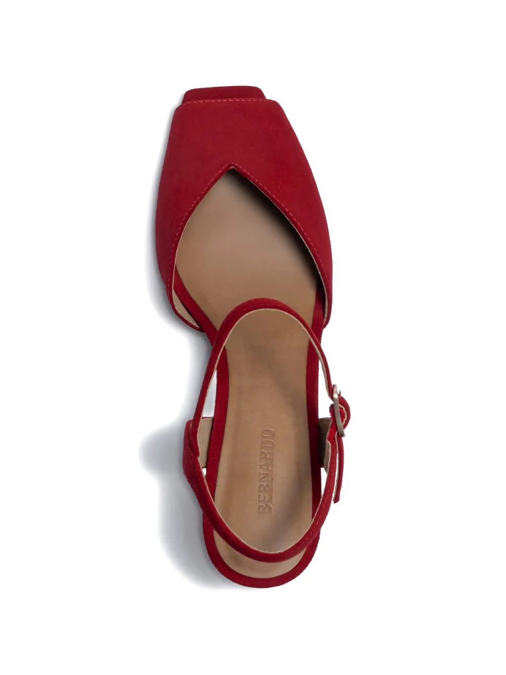 Bernardo HARTLEY sandalen met open neus en gespsluiting Rood