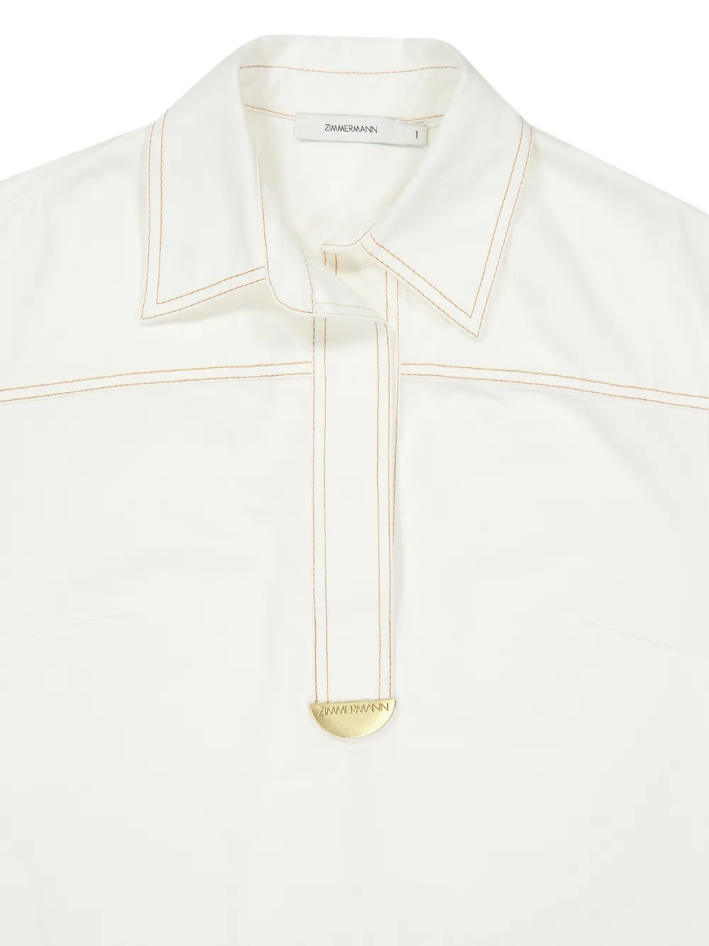 ZIMMERMANN Katoenen jurk Wit