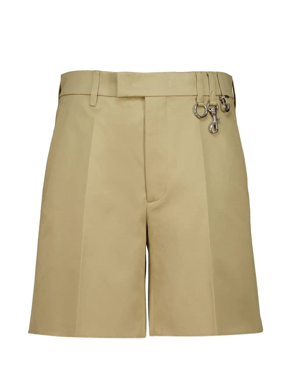 Miu Miu pressed-crease shorts - Nude