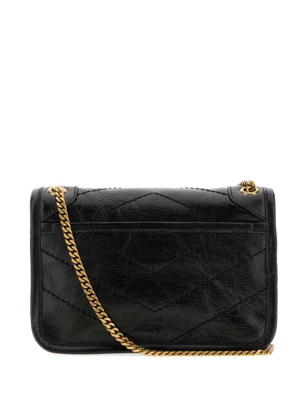 Saint Laurent ミニ ニキ キルティングショルダーバッグ | ブラック