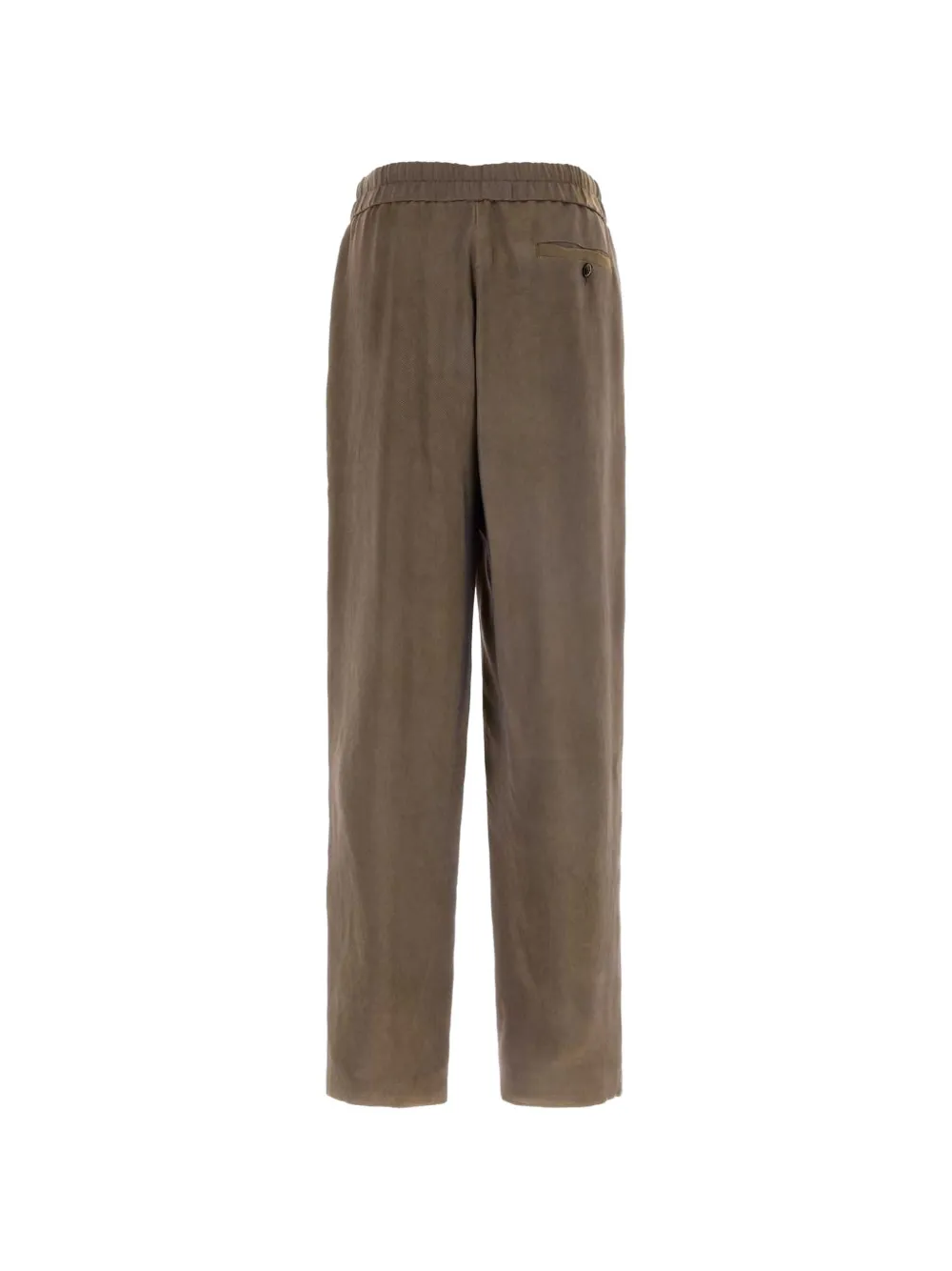 Giorgio Armani Broek met elastische taille Bruin