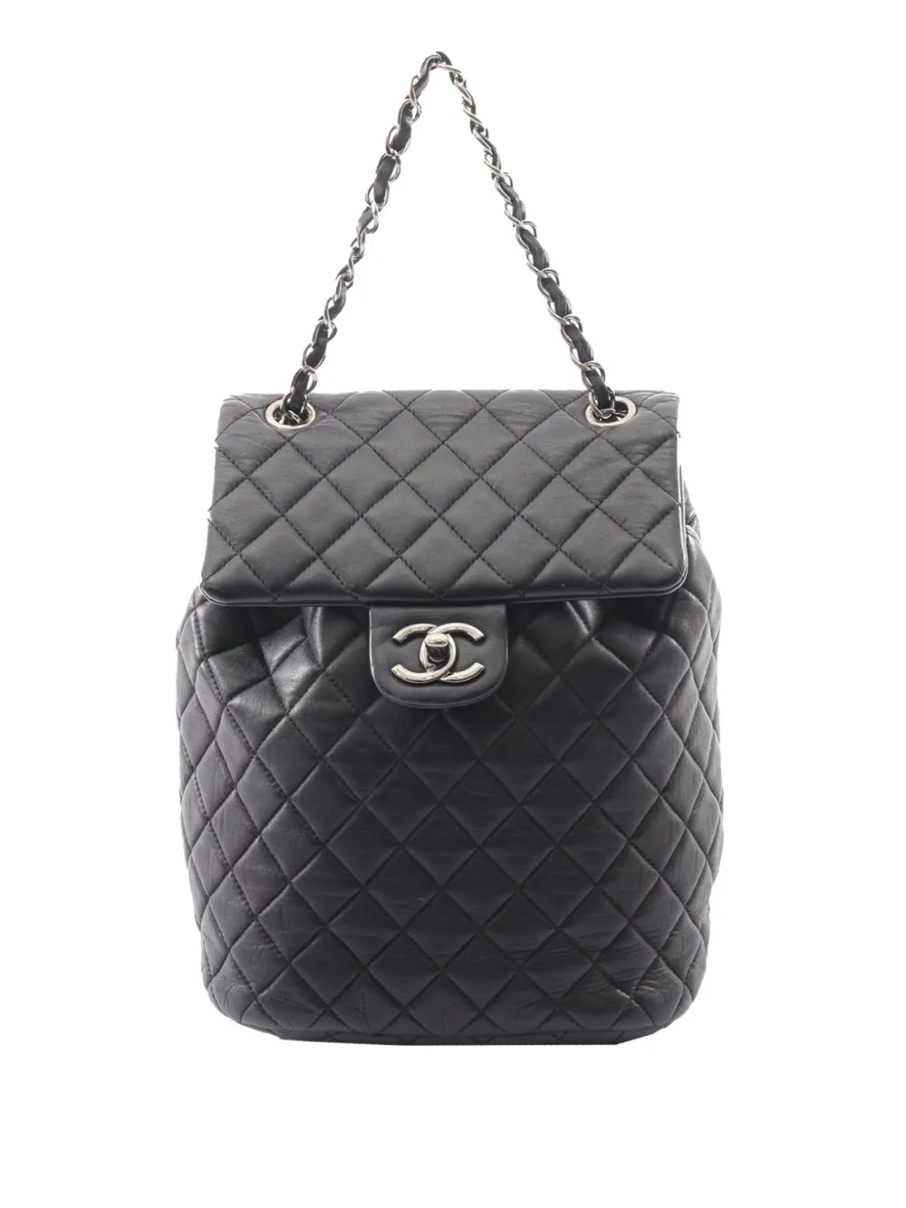 CHANEL Pre-Owned 2017-2018 Small Lambskin Urban Spirit backpack - Black