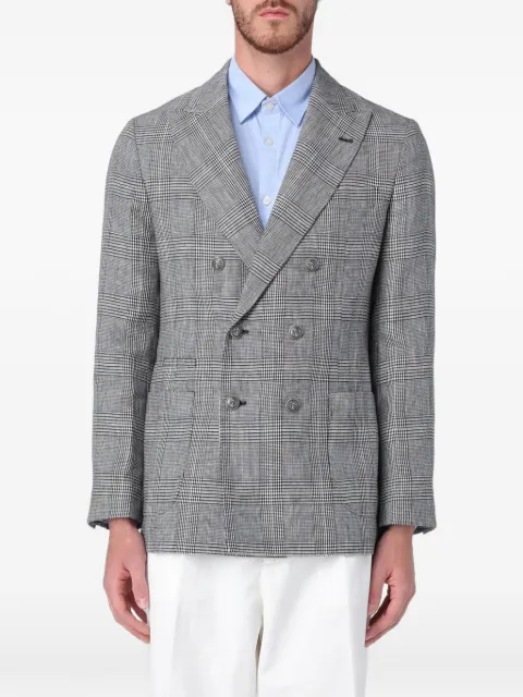 Brunello Cucinelli plaid double-breasted blazer