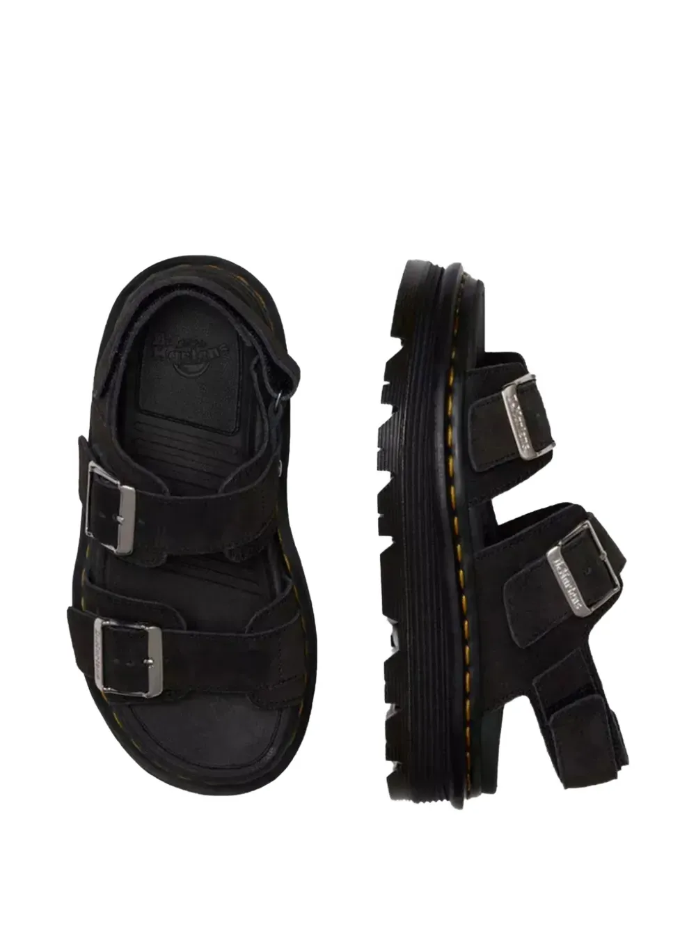 Dr Martens Zebzag buckle-strap sandals Zwart