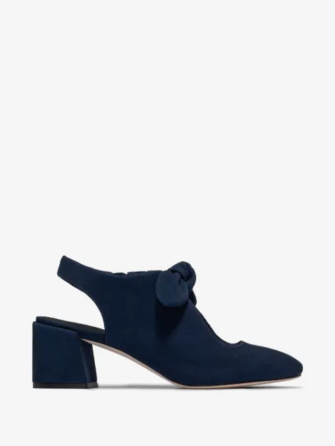 Bernardo bow-detail slingback pumps