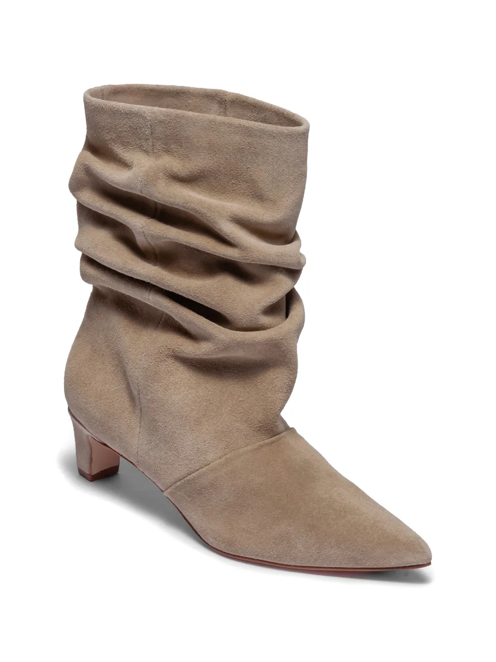 Bernardo Etta enkellaarzen met puntige neus Beige