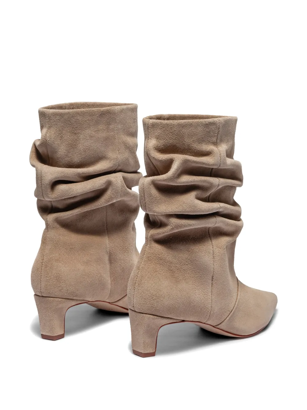 Bernardo Etta enkellaarzen met puntige neus Beige