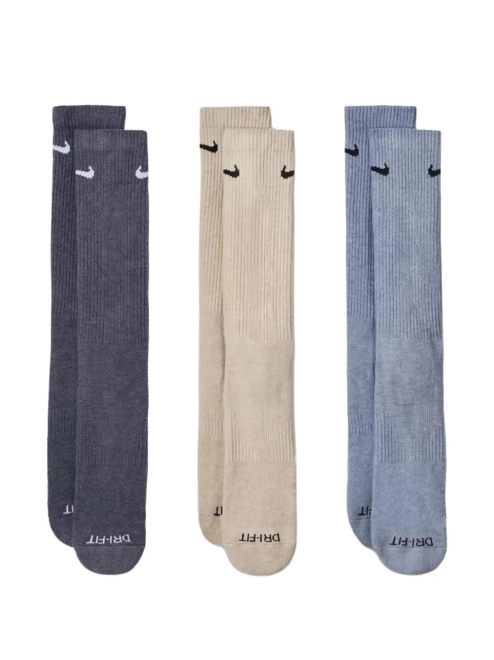 Nike Set di 3 paia di calzini Everyday Plus - Grigio