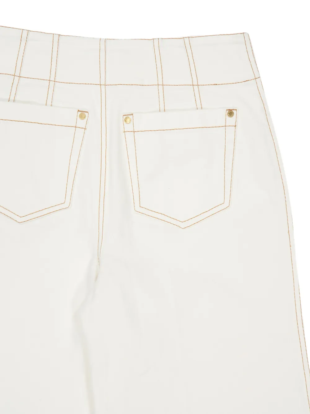 ZIMMERMANN Roselight jeans met gevlochten detail Wit