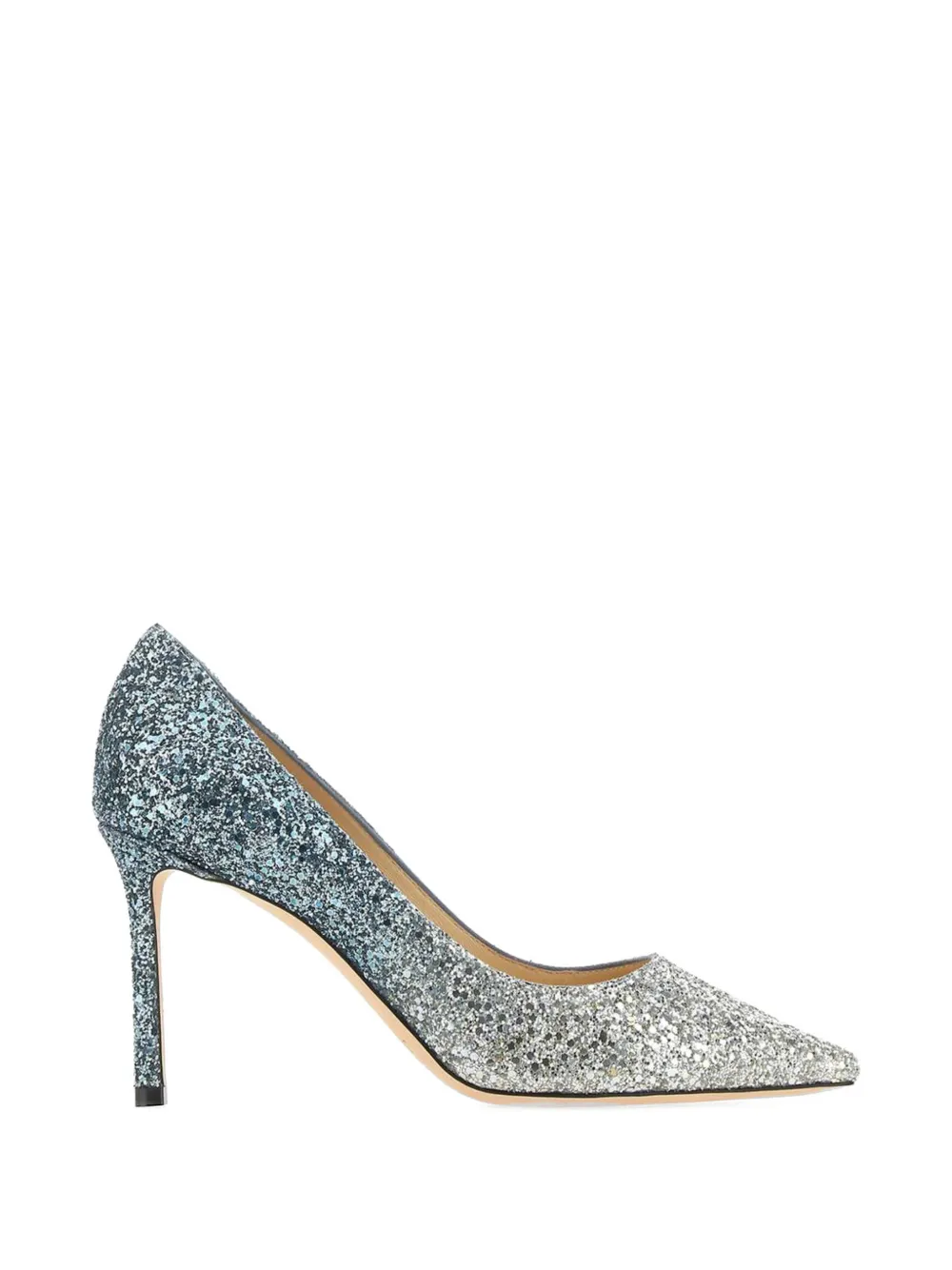 Jimmy Choo Romy glitter-effect pumps - Blue