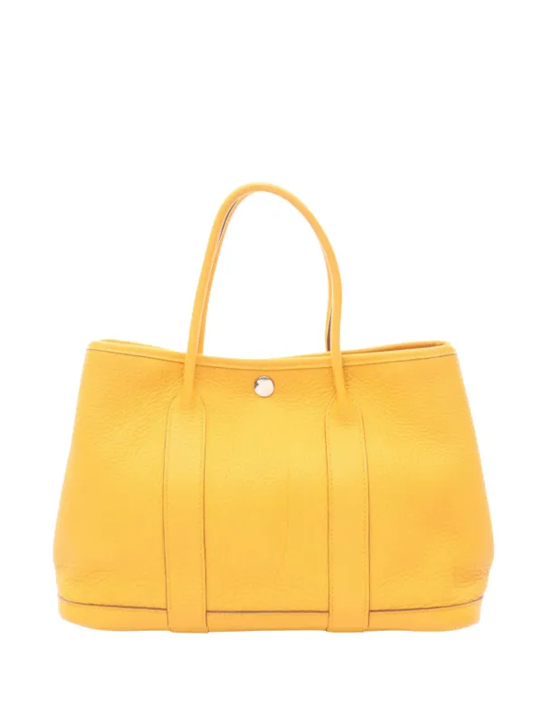 Hermès Pre-owned 2009 Negonda Garden Party 30 Tote Bag in Yellow