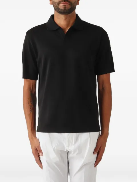 Herno open-collar jersey polo shirt