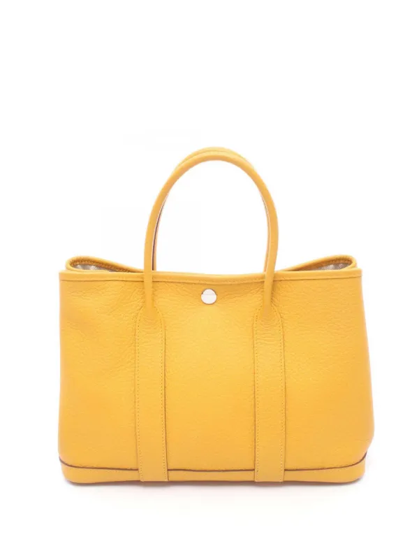 Hermès Pre-owned 2018 Country Garden Party 30 Tote Bag in Yellow