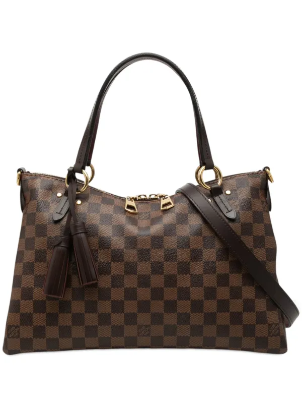 Louis Vuitton Pre-owned 2018 Damier Ebene Lymington Satchel in Brown