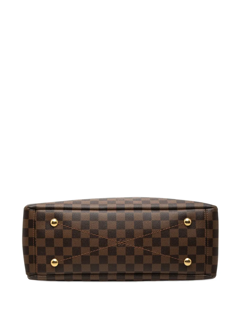 Louis Vuitton Pre-owned 2018 Damier Ebene Lymington Satchel in Brown, view 4