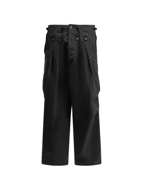 KAPITAL button-detail cargo pants