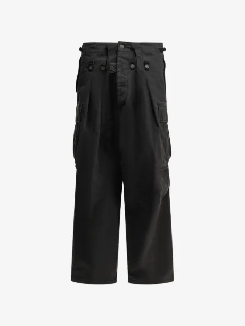 KAPITAL button-detail cargo pants