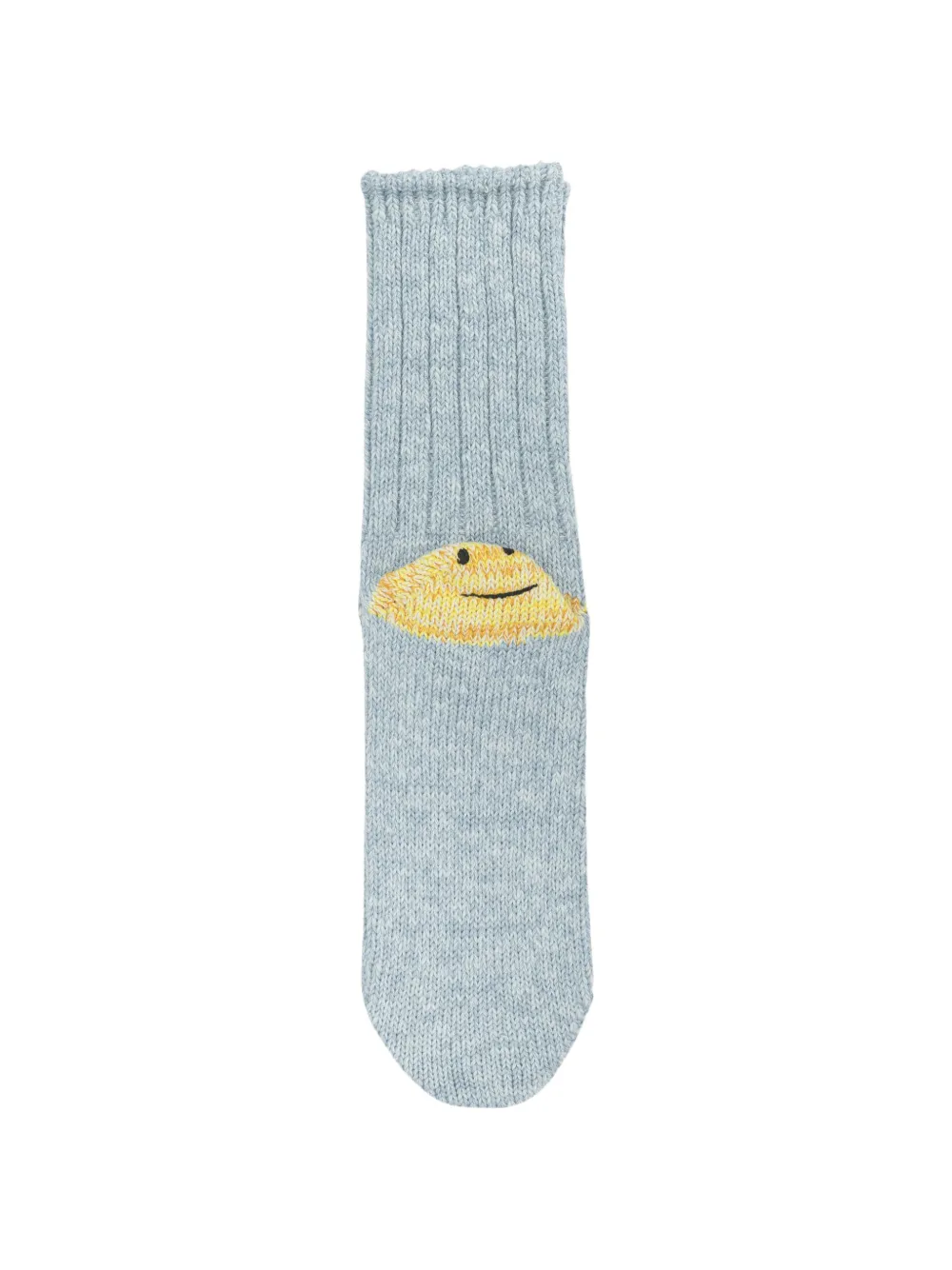 KAPITAL Rainbow Happy Heel intarsia-knit socks - Blu