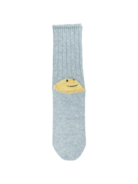 KAPITAL Rainbow Happy Heel intarsia-knit socks