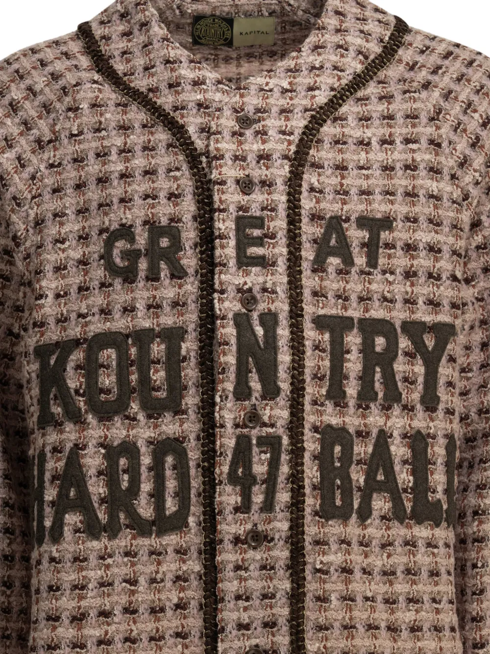 KAPITAL Bouclé overhemd Roze