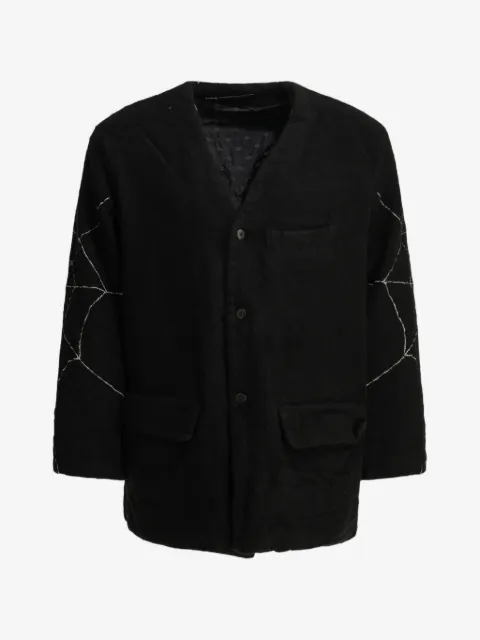 KAPITAL embroidered collarless jacket