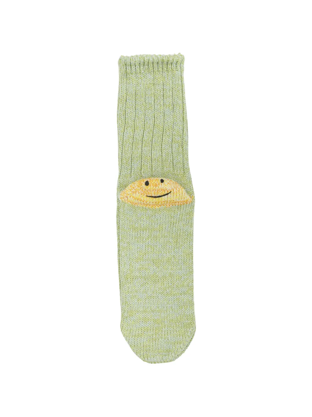 KAPITAL Rainbow Happy Heel intarsia-knit socks - Verde
