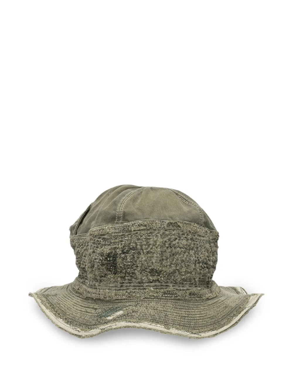KAPITAL distressed bucket hat - Verde