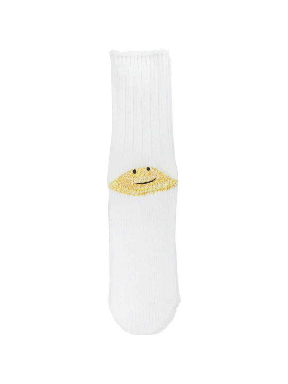 KAPITAL Rainbow Happy Heel intarsia-knit socks - Bianco