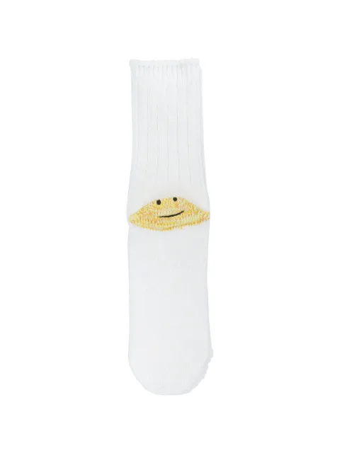 KAPITAL Rainbow Happy Heel intarsia-knit socks
