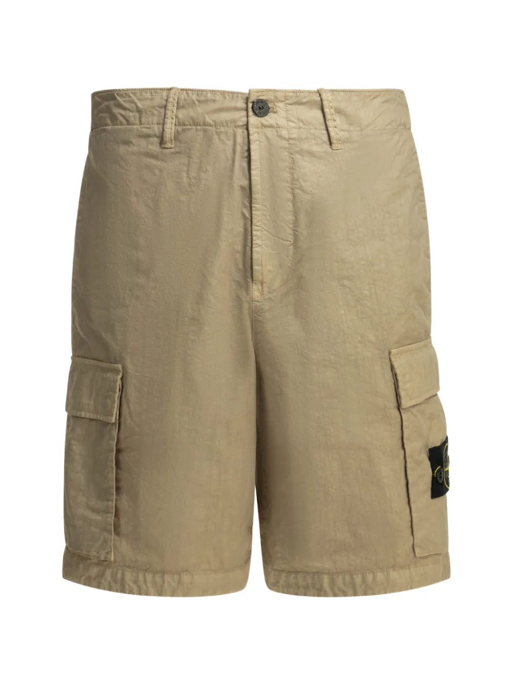 Stone Island logo-patch cargo shorts - Nude