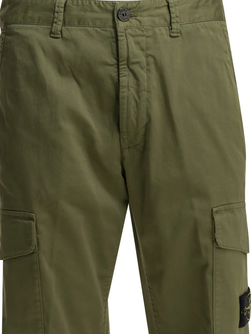Stone Island Cargo broek met logopatch Groen