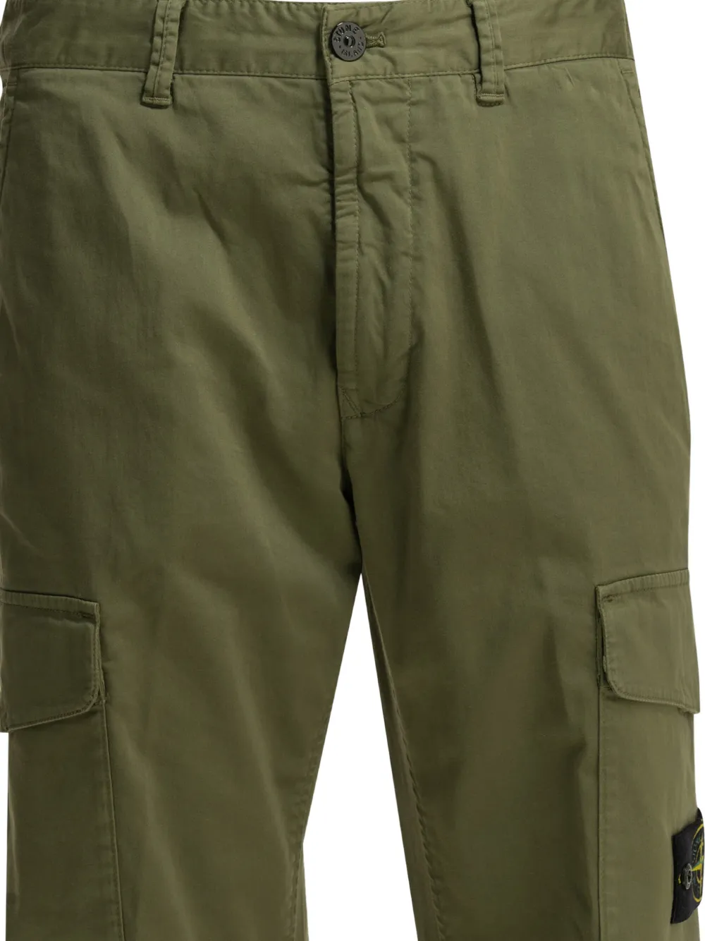 Stone Island Cargo broek met logopatch Groen